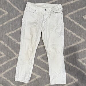 LOFT Classic White Jeans